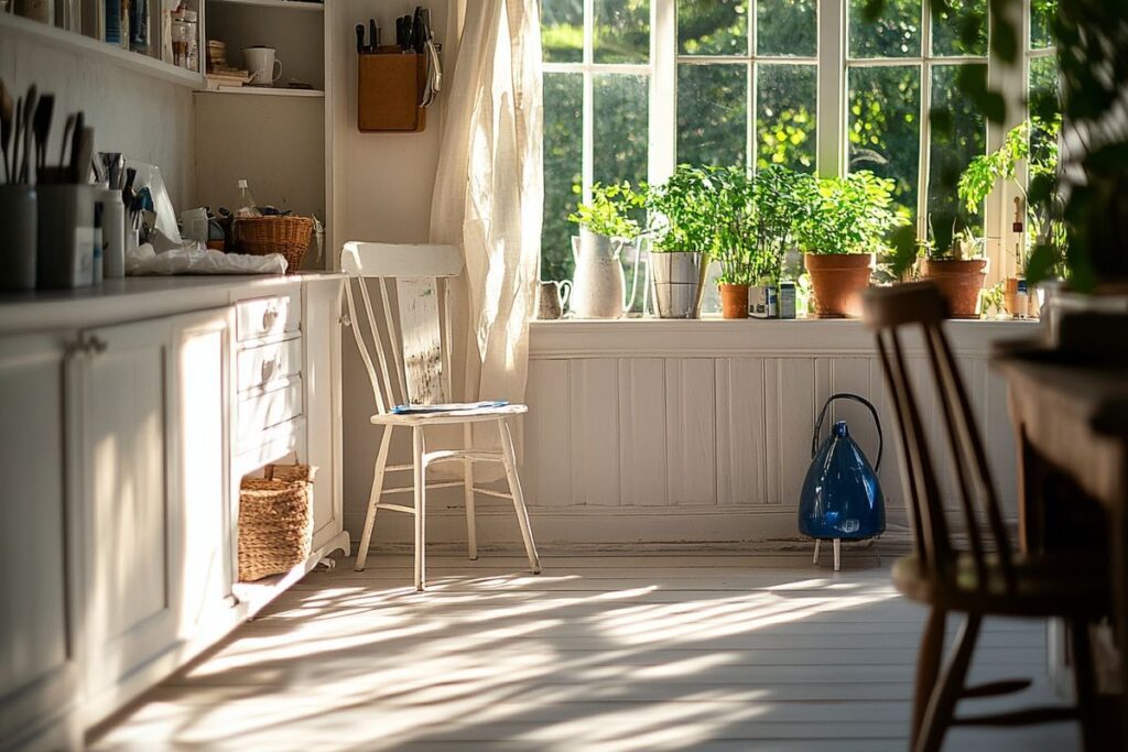 Nettoyer un meuble laqué blanc jauni sans l'abîmer